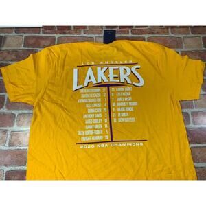 New Mens Fanatics La Lakers Championship T Shirt Sz Xl Yellow